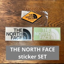 3枚セット　防水　ノースフェイス THE NORTH FACE　カッティングステッカー ブラック　ホワイト　ステッカー ブランドロゴ シール　ロゴ_画像1