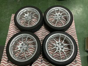 エンケイ　PF01 18インチ　215/40R18 タイヤホイール 4本セット　86 BRZ 30プリウス　50プリウス