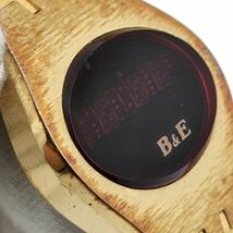 【電池切れ】B&E　クォーツ腕時計　デジタル　ゴールド　ケース幅：2.5　腕回り：15_画像9