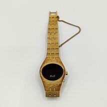 【電池切れ】B&E　クォーツ腕時計　デジタル　ゴールド　ケース幅：2.5　腕回り：15_画像6