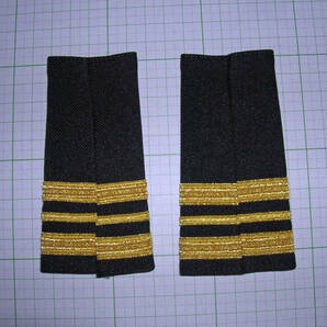 特価SALE！レア物！U.S.Navy・海事系少佐 Lieutenant Commander Anchor Black/Gold Large エポレットペア・在庫限りBEST) 在庫限りの画像3