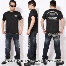 VANSON ドライメッシュ 半袖 Tシャツ VS22802S ブラック×ホワイト【XLサイズ】バンソン_画像10