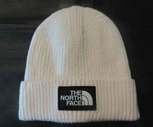 本物正規■ノースフェイス■ニットキャップ LOGO BOX ビーニー■アイボリー■GARDENIA WHITE 新品 THE NORTH FACE