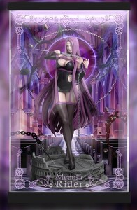 【送料無料】Fate/Stay Night ガレージキット フィギュア ライダー メデューサ LED照明機能付専用ケース付属 キャストオフ可