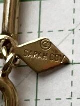 K ★レア★ 美品　海外製　刻印あり　サラコベントリー　SARAHCOV ネックレス　♯561 送料185円〜　アンティーク　ビンテージ_画像4