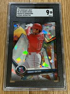 2018 Bowman's Best NS-SO Neophyte Sensations Atomic Refractor Shohei Ohtani RC SGC 9 MINT 大谷翔平 ルーキーカード