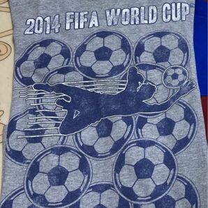 FIFA サッカーW杯　2014 半袖Tシャツ グレー　ワールドカップ　ユニセックスS 同包半額