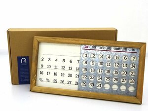 ★中古★WOODEN PERPETUAL CALENDAR MINI 万年カレンダー（ウッデンパーペチュアルカレンダーミニ）★【SP426】