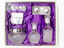 未使用■カメイガラス■24%pbo クリスタル 調味料 ギフトセット■昭和レトロ■Gift Set KAMEI GLASS CO.LTD.JAPAN_画像1