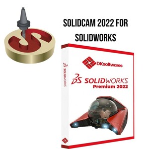 SOLIDWORKS Premium 2022 SP5.0インストール動画付き + SolidCAM 2022 サンプルモデル付き ダウンロード　永久版