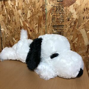 TE1】　スヌーピー ぬいぐるみ 枕　タグ付き SNOOPY クッション　キャラクターグッズ 白黒　　可愛い　ふわふわ　65センチ