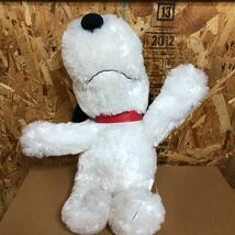 TE1】　スヌーピー ぬいぐるみ 枕　タグ付き SNOOPY クッション　キャラクターグッズ 白黒　　可愛い　ふわふわ　65センチ_画像8