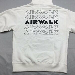 【送料無料】【新品】AIRWALK メンズパーカートレーナー（裏毛素材 コットン100％）　　M　 　ホワイト★31304