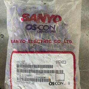 SANYO OS-CON 10V 220uF 新品未使用 三洋電機 電解コンデンサ  200pcs 1パック 在庫保管品の画像1