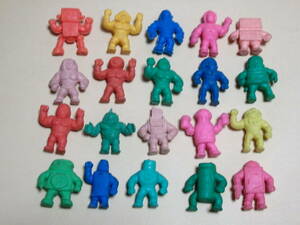  Kinnikuman eraser * pig ni bear n set / that time thing / gold erasing /.. Tama ./ anime / Pachi thing / now . industry 