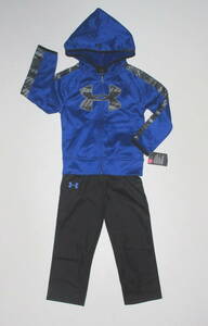  new goods *UNDER ARMOUR tray b truck top and bottom set blue | black 5 (104-112)*