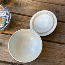 有田焼　鶴松　蓋付き　湯のみ　5客セット　花　和食器　コレクション　湯呑み　湯飲み_画像4