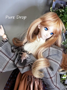 Pure Drop【casual line】■チェックストール　茶　 DD・SD・1/３bjd