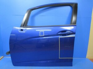 【即決あり】 フィットハイブリット GP5 純正 左 フロント ドア ガラス付き ブルー (M089152)