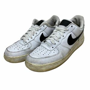 AM676 NIKE AIRFORCE1 ナイキ ナイキエアフォース1 レディース スニーカー US10 27cm メンズ 26cm相当 ホワイト ブラック