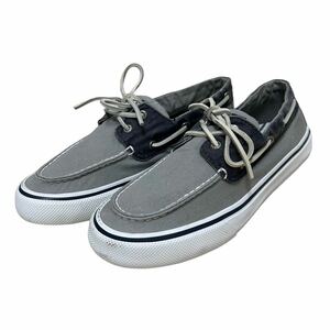 AN054 SPERRY TOP-SIDER スペリー トップサイダー メンズ デッキシューズ スニーカー US8 26cm グレー