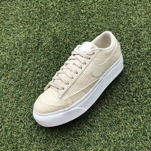 美品23.5 NIKE BLAZER LOW PLATFORMナイキ ブレザーロー プラットフォーム HW319