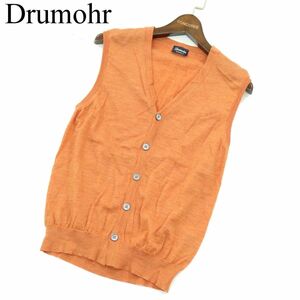 イタリア製★ Drumohr ドルモア 秋冬 ウール100％★ ニット ベスト Sz.46　メンズ　A3T11576_A#N