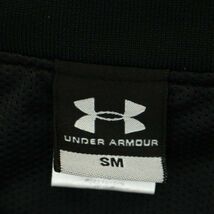 UNDER ARMOUR アンダーアーマー 通年 ロゴ刺繍★ 裏地メッシュ ウインドブレーカー トレーナー Sz.SM　メンズ 黒 ゴルフ　A3T11820_A#O_画像7