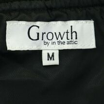 Growth by in the attic インジアティック 通年 袖シャーリング★ MA-1 フライト ジャケット ブルゾン Sz.M　メンズ 黒　A3T11812_A#O_画像5