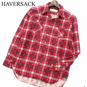 HAVERSACK ハバーサック 秋冬 長袖 ワーク★ チェック ネル シャツ Sz.M　メンズ 日本製　A3T11697_A#B