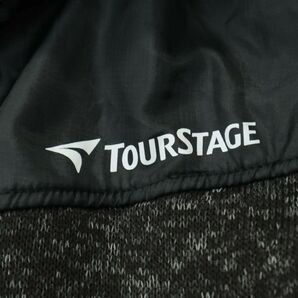 TOURSTAGE ツアーステージ 秋冬 裏フリース★ ニット ジャケット ブルゾン Sz.LL メンズ グレー 大きいサイズ ゴルフ A3T12072_A#Nの画像4