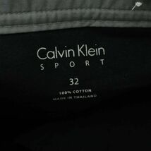 Calvin Klein SPORT カルバンクライン 通年 ストレート★ カーゴ スラックス パンツ Sz.32　メンズ グレー　A3B04935_A#R_画像7
