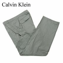 Calvin Klein SPORT カルバンクライン 通年 ストレート★ カーゴ スラックス パンツ Sz.32　メンズ グレー　A3B04935_A#R_画像1
