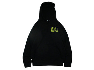 即決☆値引き ANTIHERO アンタイヒーロー Chris Lindigデザイン TERMINAL VEROCITY プルオーバーフーディー 黒 SIZE:M.spitfire thrasher