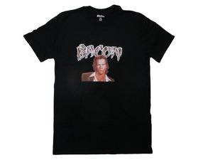 レア☆新品 BACON SKATEBOARDS ベーコン KEVIN BACON ケビン ベーコン Tシャツ 黒 SIZE:M.the driven hardluck ハードラック thrasher 