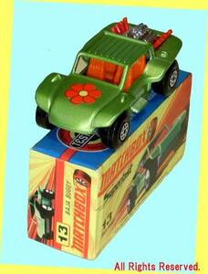 ▲★MatchBox-＃13 BAJA BUGGY★英国製 ダイキャスト製ミニチュアカー★一次流通 新品未使用美品・激レア超貴重・外箱難少々