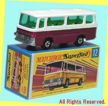 ▲★MatchBox-#NEW 12 SETRA COACH★英国製 ダイキャスト製ミニチュアカー★一次流通 新品未使用美品・激レア超貴重・外箱難少々_画像8