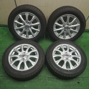 バリ溝！キレイ！9.5分★スタッドレス 175/65R15 ダンロップ ウインターマックス WM01 AXEL weds アクセル 15インチ PCD100/4H★