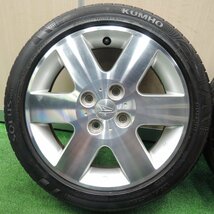 バリ溝！9.5分★ダイハツ コペン 純正 165/50R15 クムホ SOLUS HS51 15インチ PCD100/4H★_画像2