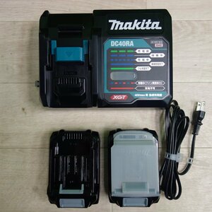 未使用！セット！バッテリー2個☆マキタ DC40RA XGT 40Vmax用 急速充電器 AC100V専用 Li-ion バッテリー BL4025 DC36V 2.5Ah☆