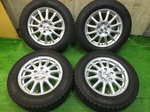 [送料無料]バリ溝！18年！9.5分以上★スタッドレス 195/65R15 グッドイヤー アイスナビ6 ENCOUGAR エンクーガー PCD114.3/5H★2082311Hス