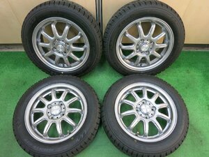 [送料無料]バリ溝！22年！ほぼ10分★スタッドレス 155/65R14 トーヨー オブザーブ ガリットGIZ VEMOTION PCD100/4H★3031105ヒス