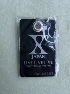 X JAPAN 「CD LIVE LIVE LIVE TOKYO DOME」 購入特典　タグキーホルダー 　