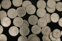 穴なし50円玉 昭和33年 120枚 まとめて おまとめ 大量 50円 記念硬貨 記念コイン 古銭 コイン 硬貨_画像8