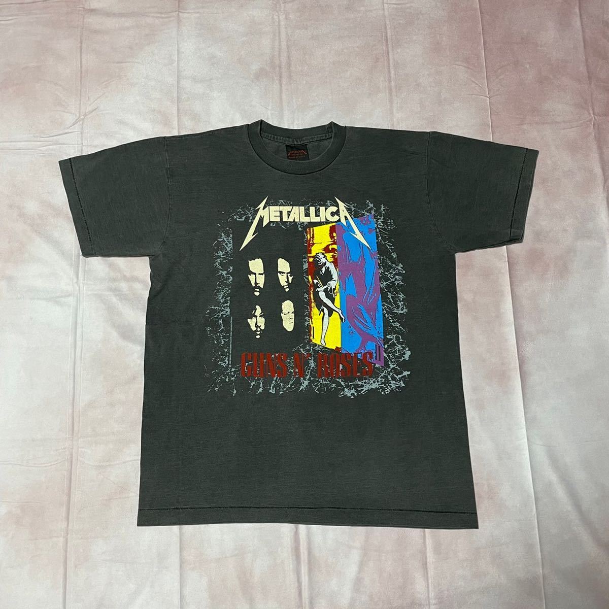 ビンテージ 90s GUNS N´ ROSES Tシャツ ガンズ METALLICA WARRANT