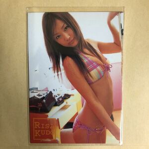 工藤里紗 2006 ヒッツ トレカ アイドル グラビア カード 水着 ビキニ 019 タレント トレーディングカード