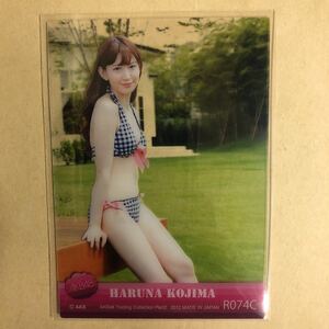 AKB48 小嶋陽菜 2012 トレカ アイドル グラビア クリアカード 水着 ビキニ R074C タレント トレーディングカード