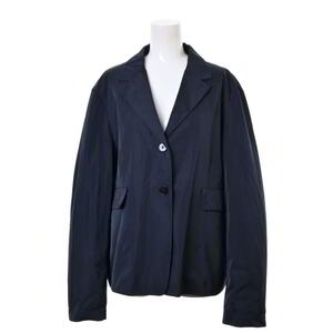 美品 JIL SANDER シルク混 2B テーラードジャケット 40 ネイビー ジルサンダー KL4BLHUQ04