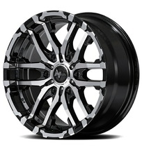 MID ナイトロパワー M26クロスファング 4本セット ホイール【15×6J 6-139 INSET45 バレルブラック】NITRO POWER M26 CROSS FANG アルミ_画像6