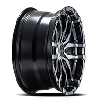 MID ナイトロパワー M26クロスファング 4本セット ホイール【17×6.5J 6-139 INSET38 バレルブラック】NITRO POWER M26 CROSS FANG_画像9